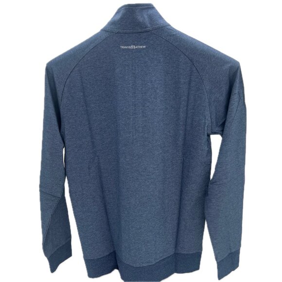 Zachary Quarter Zip, size small, Heather blue - Picture 3 of 3